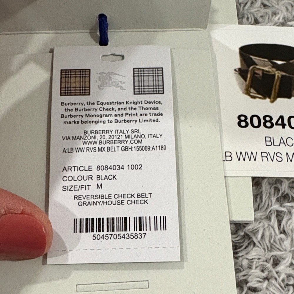 Burberry Black and Brown Women's Belt NEW - Picture 8 of 8